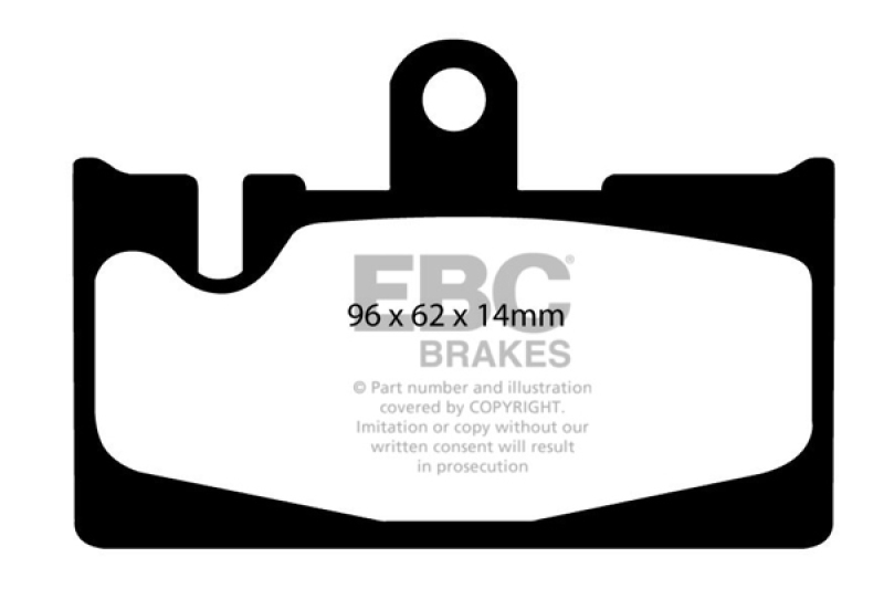 EBC 01-06 Lexus LS430 4.3 Redstuff Rear Brake Pads thumbnail 4