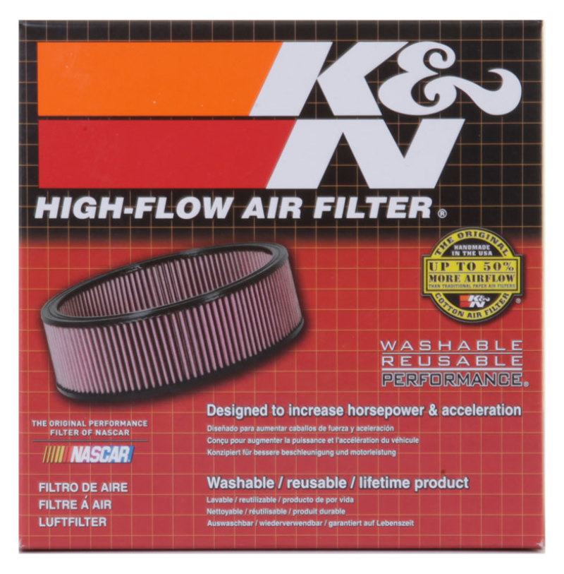 K&N Custom Racing Filter Assembly - Cotton Gauze - 1.75 in Height thumbnail 6