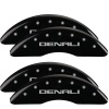 MGP 4 Caliper Covers Engraved Front & Rear Denali Black finish silver ch thumbnail 8