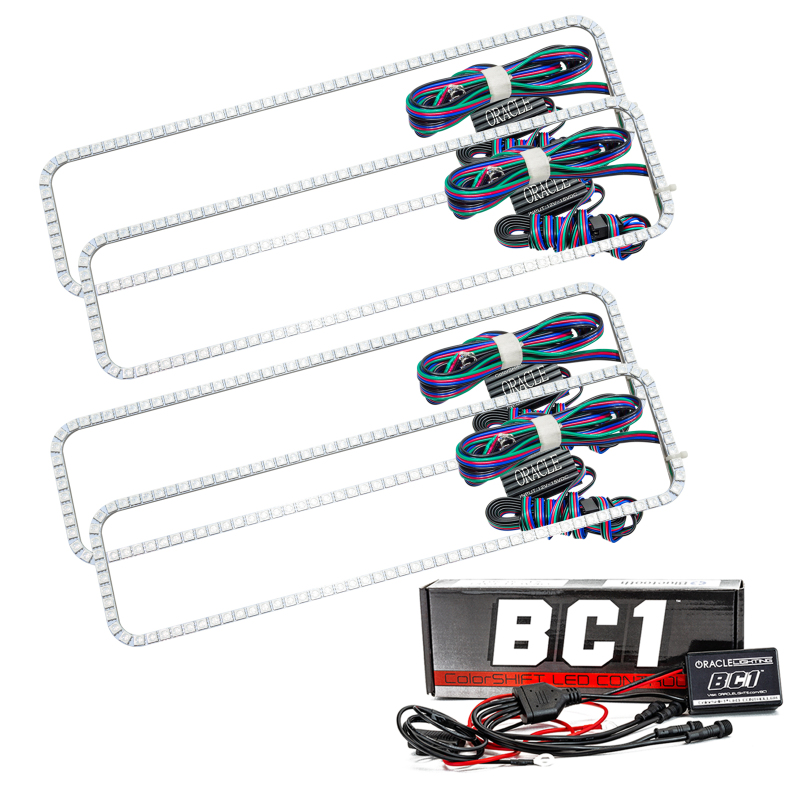 Oracle Chevrolet CK 87-99 Dual Halo Kit - ColorSHIFT w/ BC1 Controller thumbnail 2