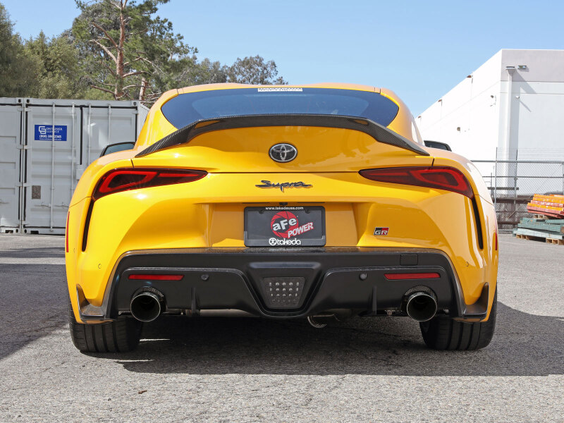 aFe POWER Takeda 2021 Toyota Supra 2.0L (t) 2.5in-3in 304 SS CB Exhaust w/ Polished Tips thumbnail 8