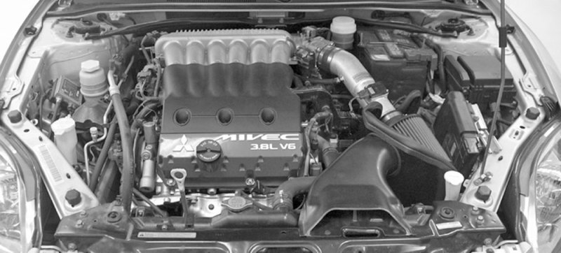 K&N 06 Eclipse GT 3.8L V6 Red Typhoon Short Ram Intake thumbnail 7