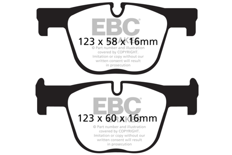 EBC brake Ultimax2 brake Pads thumbnail 3