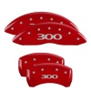 MGP 4 Caliper Covers Engraved Front & Rear 300 Red finish silver ch thumbnail 5