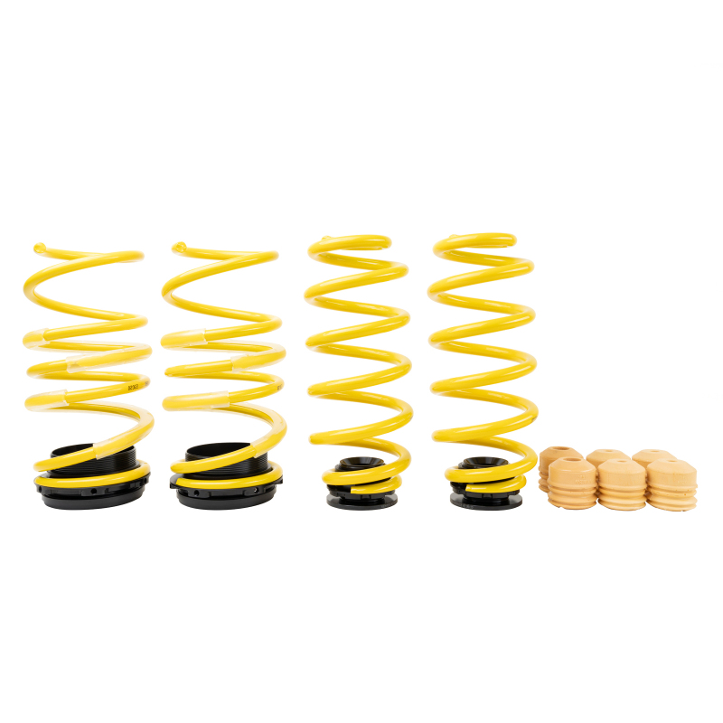 ST Suspensions Adjustable Lowering Springs 273800BT Springs, Height, Front and Rear, Yellow Powdercoated, Use with Factory Dampers, Volkswagen, Kit thumbnail 8