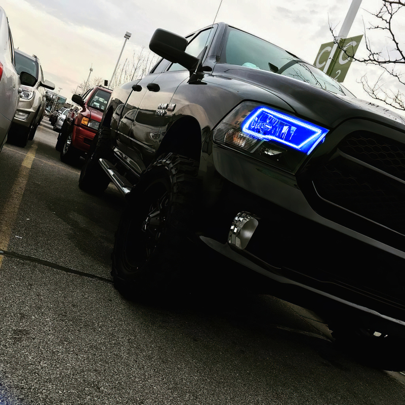 Oracle Dodge Ram Sport 09-18 LED Headlight Halo Kit - ColorSHIFT w/ BC1 Controller