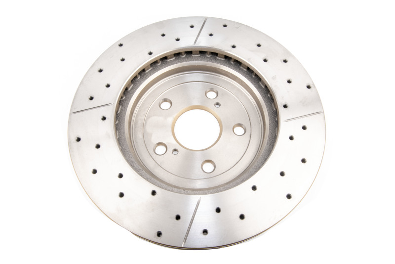 Disc Brakes Australia USA LLC Brake Rotors DBA2702X Rotor, Cross-Drilled, Slotted, Street Series X-Gold, Uni-Directional, thumbnail 4