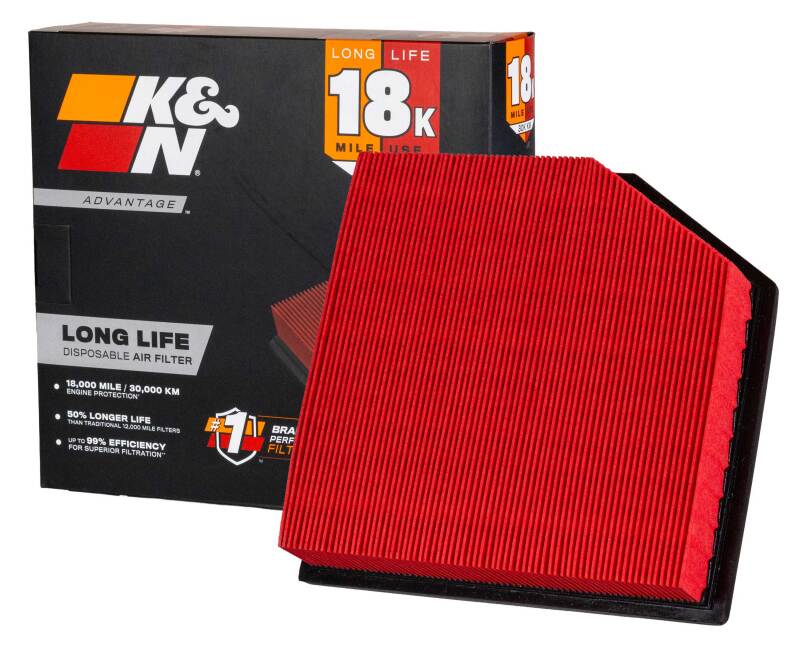 K&N Advantage Air Filter 18K Miles Lexus Gs460 V8-4.6L F/I 08-25 thumbnail 3