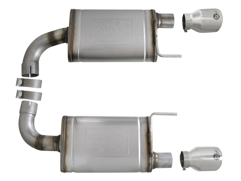aFe MACH Force-Xp SS Axle Back Exhaust w/Polished Tips 15-17 Ford Mustang GT V8-5.0L thumbnail 9