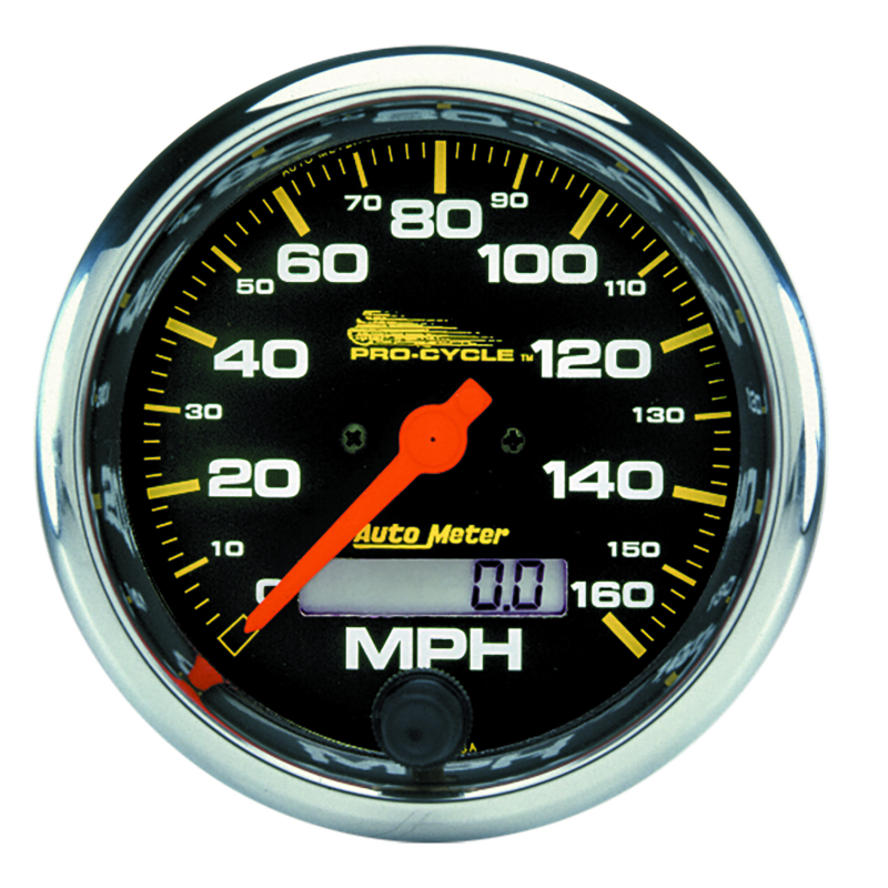 Autometer Pro-Cycle Gauge Speedo 3 3/4in 160 Mph Elec Black thumbnail 3