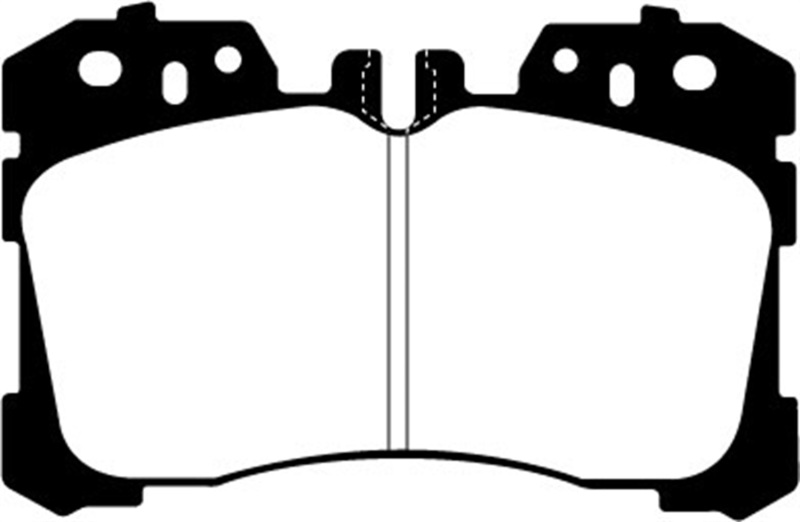 EBC 07+ Lexus LS460 4.6 Redstuff Front Brake Pads thumbnail 7