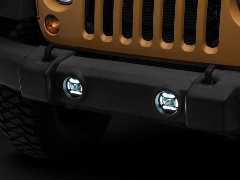 Raxiom 07-18 Jeep Wrangler JK Axial Series 4-In LED Fog Lights- Clear thumbnail 2