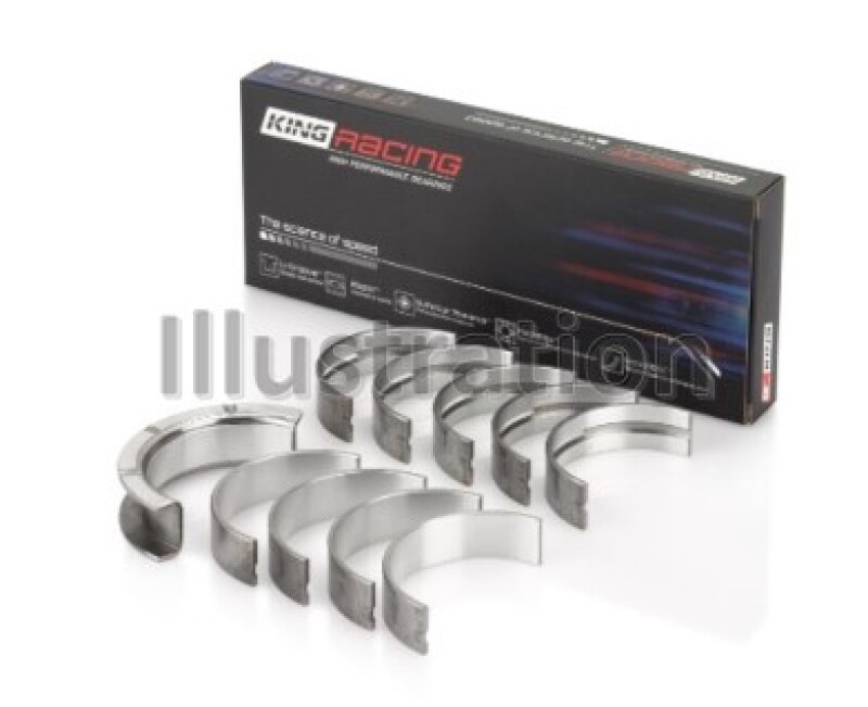 King Engine Bearings General Motors 262/267/302/307/327/350 (Size STDX) Main Bearing Set thumbnail 2
