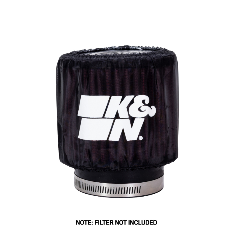 K&N Black Drycharger Round Straight Air Filter Wrap 4.5in ID x 4in H