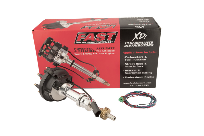 FAST XDi Sportsman Distributors 1000-1614B Distributor, Sportsman, Billet, Hall Effect Trigger, Locked Advance, Large Cap, Ford, Cleveland, Big Block 385 Series, Each thumbnail 3