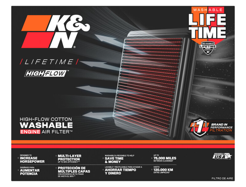 K&N 23-25 BMW 520i Replacement Air Filter