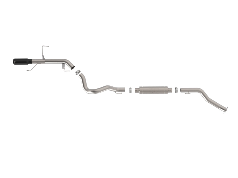 aFe 22-26 Toyota Land Cruiser (J300) Vulcan Series 3in Stainless Steel Exhaust System w/ Black Tip