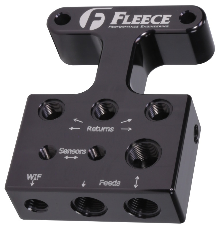 Fleece Performance 07.5-09 Dodge 6.7L Cummins 3rd Gen Fuel Distribution Block thumbnail 3
