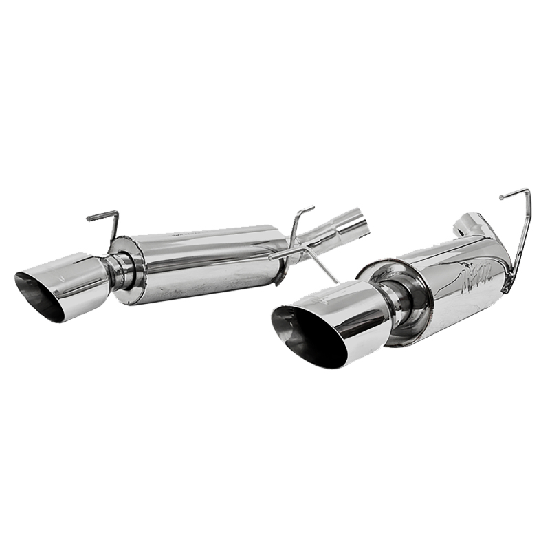 MBRP 05-10 Ford Mustang GT 5.0/Shelby GT500 Dual Mufflers Axle Back Split Rear AL thumbnail 2