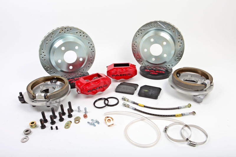Baer Brakes Rear Ends w/ Ford 9in Early Big Bearing Housing Ends 12in SS4 Rear SDZ Brake Kit - MG