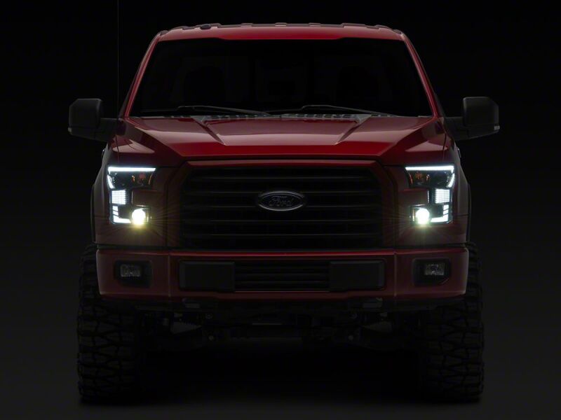 Raxiom 15-17 Ford F-150 XR Series LED Projector Headlights with DRL- Black Housing- Clear Lens thumbnail 3