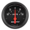 Autometer Ammeter 52mm 60A Electric Z-Series Gauge thumbnail 6