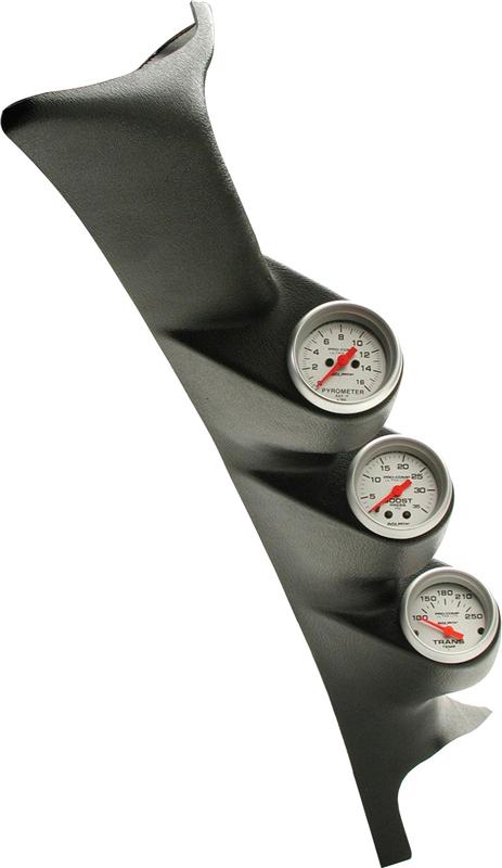 Autometer 99-06 Ford Powerstroke/SD Black Triple Pillar Ultra-Lite Gauge Kit