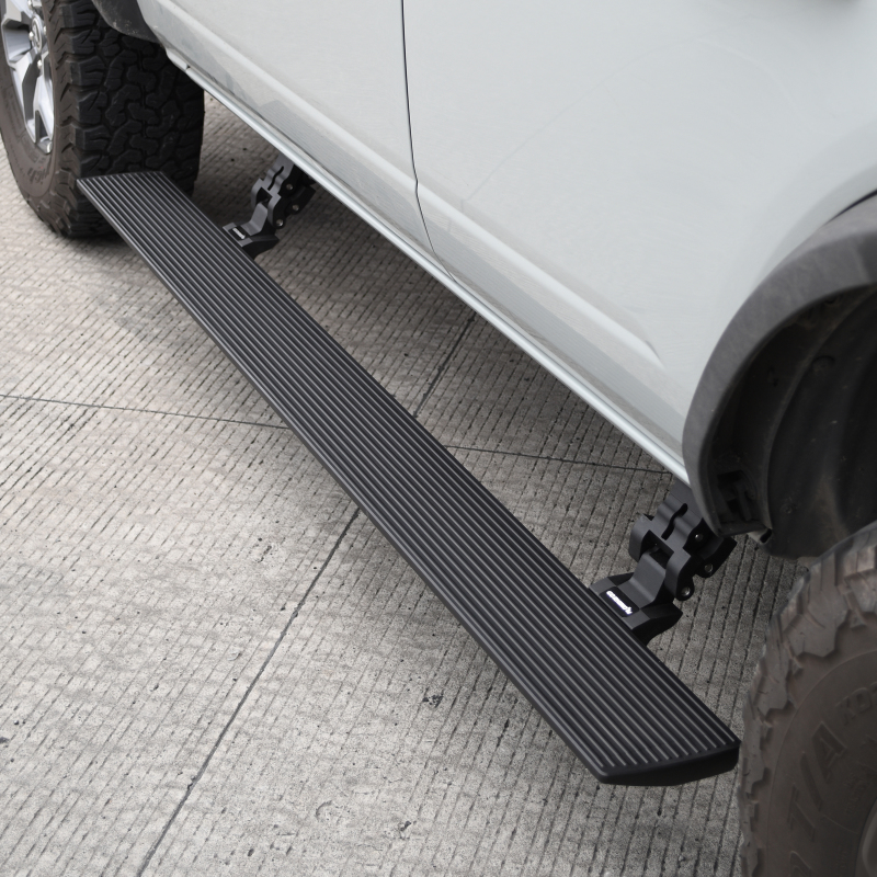 RealTruck 21-24 Ford Bronco 4dr VoltStep Electric Running Board Kit (No Drill) - Tex. Blk thumbnail 3