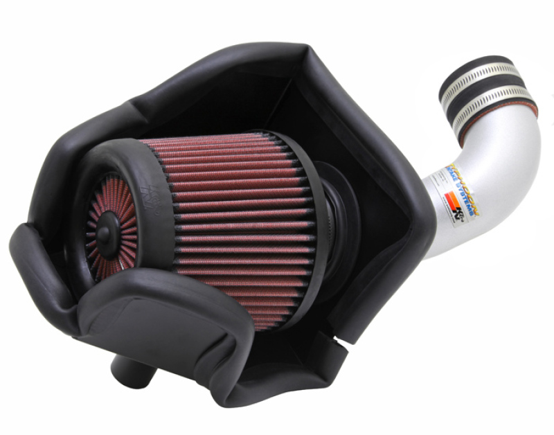 K&N 11 Honda CR-Z 1.5L L4 Silver Typhoon Short Ram Intake thumbnail 2