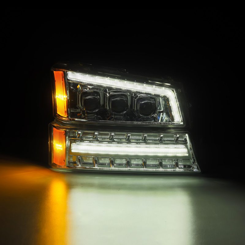 AlphaRex 03-06 Chevy Silverado 1500/2500HD/3500HD/Avalanche Chrome NOVA LED Proj Headlights thumbnail 4