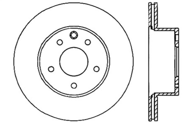 StopTech 06-07 350Z / 05-07 G35 / 06-07 G35X SportStop Slotted & Drilled Rear Left Rotor thumbnail 4
