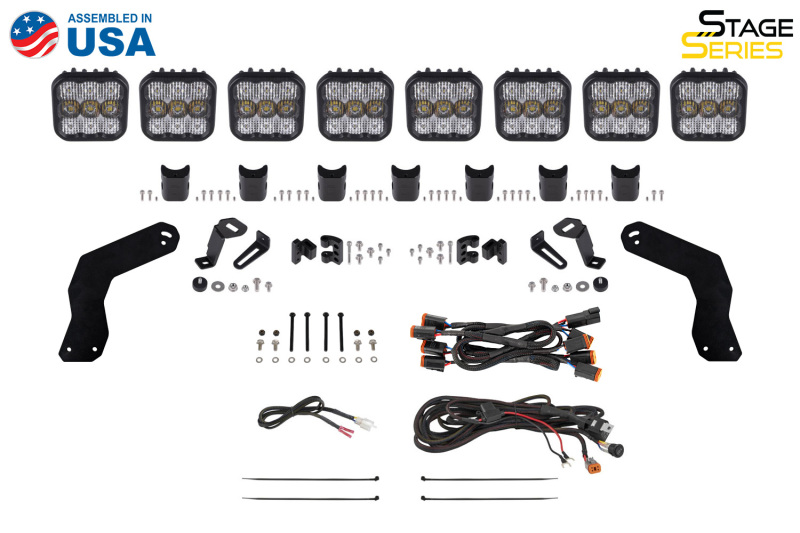 Diode Dynamics 17-24 Can-Am Maverick X3 SS5 Sport CrossLink Roof Lightbar Kit - White Combo thumbnail 3
