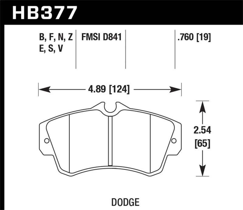 Hawk SRT4 HP+ Street Front Brake Pads thumbnail 3