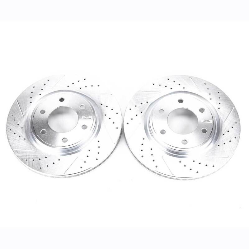 Power Stop 08-10 Infiniti QX56 Front Evolution Drilled & Slotted Rotors - Pair thumbnail 2