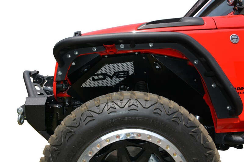 DV8 Offroad 07-18 Jeep Wrangler JK Front Aluminum Inner Fender - Black thumbnail 7