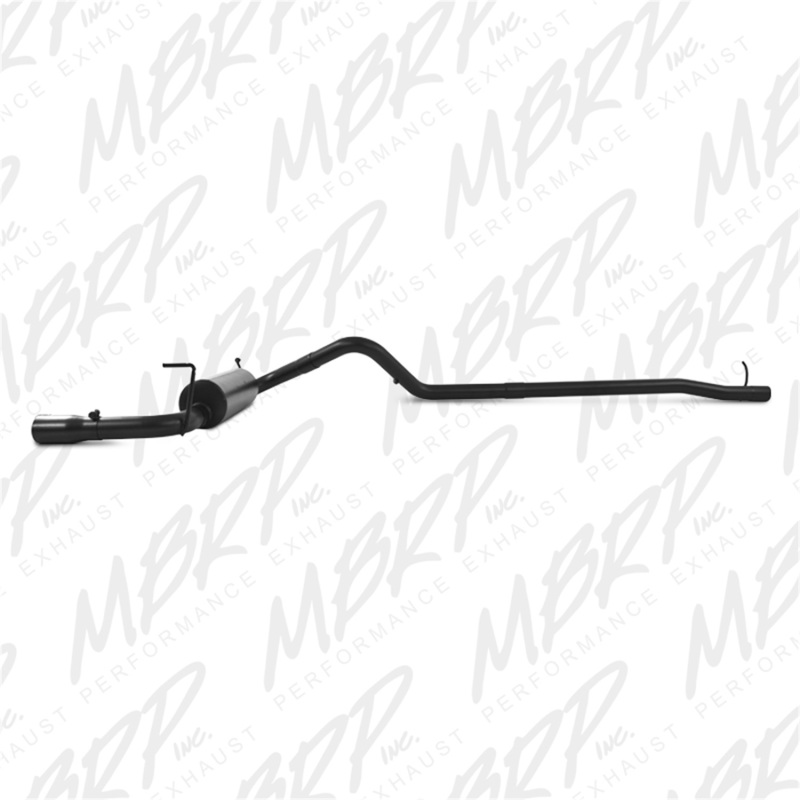 MBRP 12 Jeep Wrangler/ Rubicon 3.6L Cat Back Single Rear Exit Black Exhaust thumbnail 4