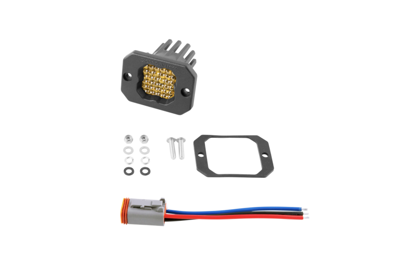 Diode Dynamics Stage Series C1 LED Pod Pro - Yellow Flood Flush ABL Each thumbnail 6