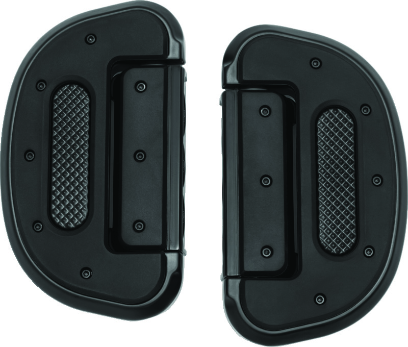 Kuryakyn Heavy Industry Folding Boards 7046 Floorboards, Industry, Folding, Aluminum, Satin Black, Driver/Passenger/Highway Bar Location, Pair thumbnail 2