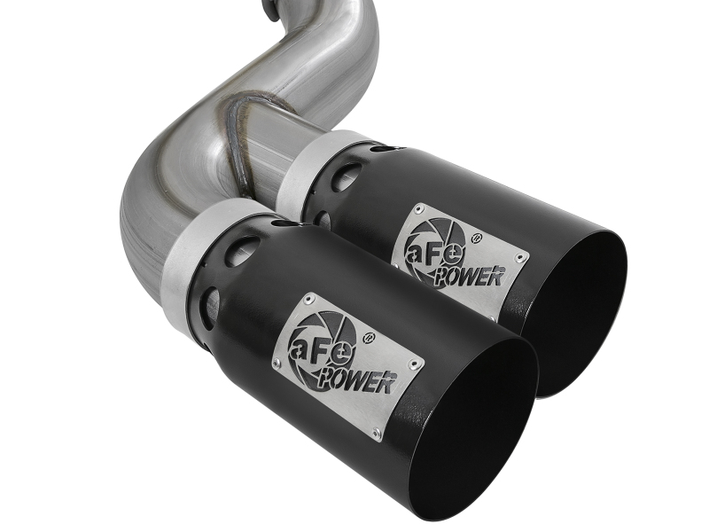 aFe Rebel XD 4in SS DPF-Back Exhaust 17-18 Ford Diesel Trucks V8-6.7L (td) w/ Dual Black Tips thumbnail 7