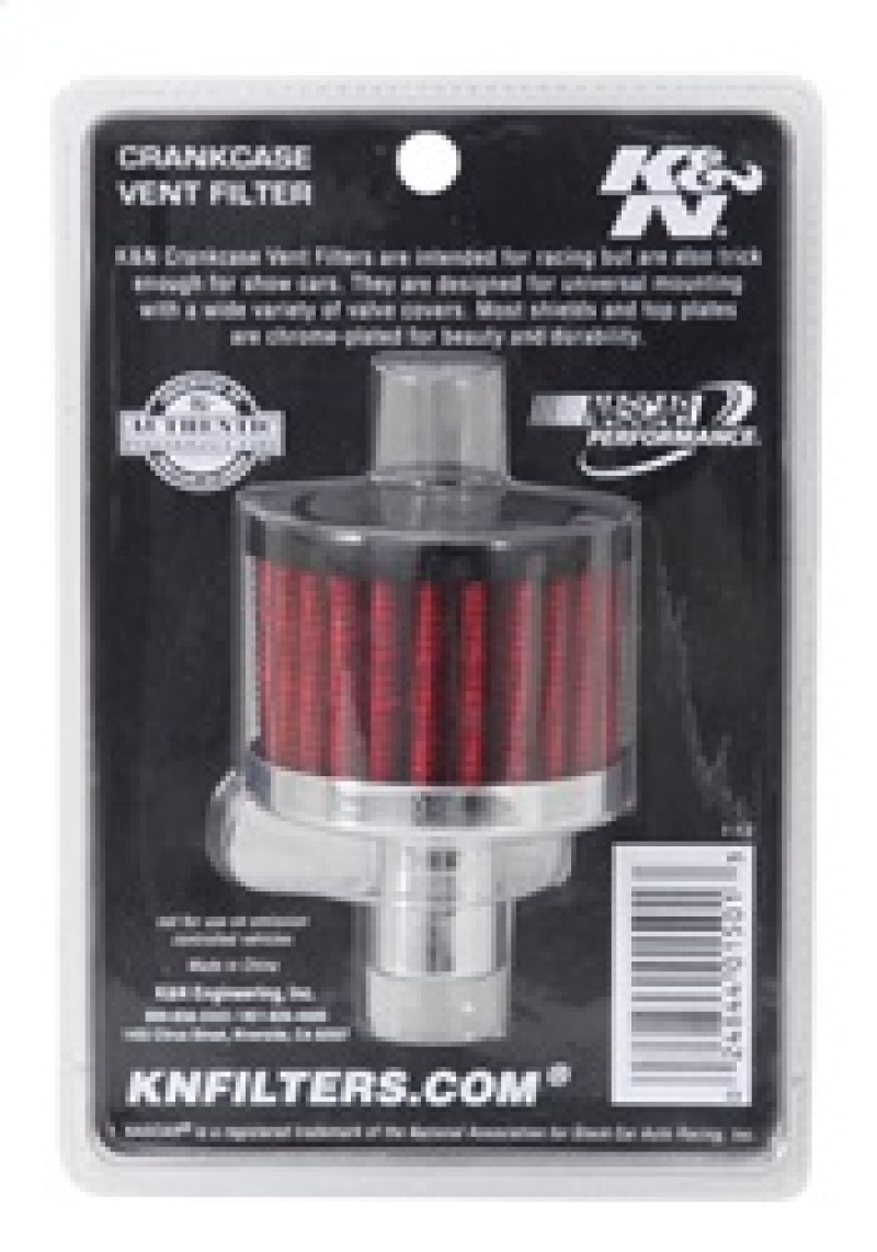 K&N Steel Base Crankcase Vent Filter .75in Vent OD x 2in OD x 1.5in Height thumbnail 8