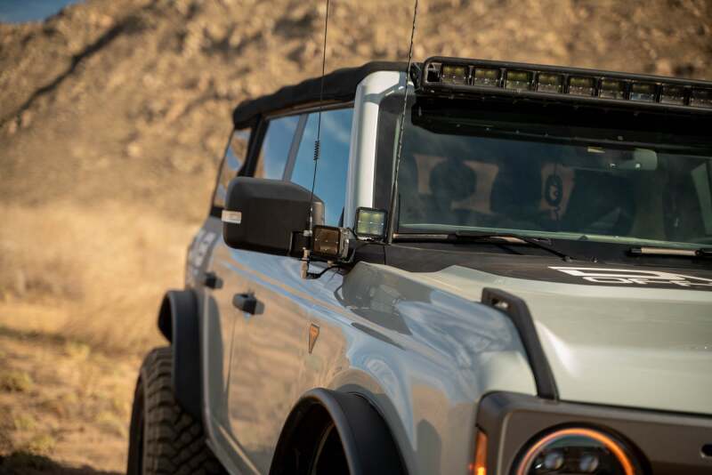 DV8 Offroad 2021 Ford Bronco A Pillar Dual Light Pod Drop Mounts thumbnail 6