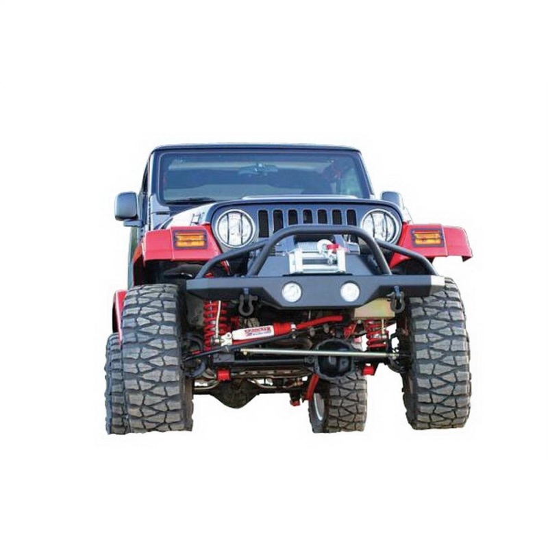 Rampage 1976-1983 Jeep CJ5 Recovery Bumper Front - Black thumbnail 3