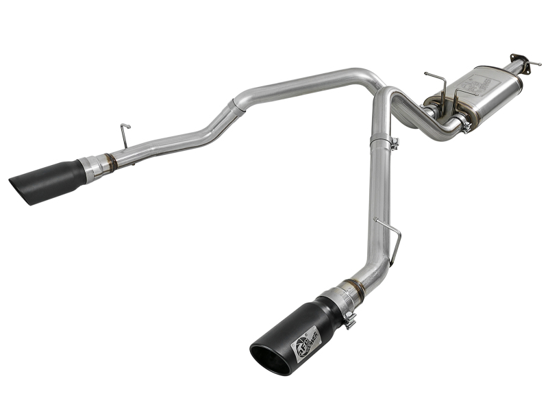 aFe MACH Force-Xp 3in 409 SS Cat-Back Exhaust 2019 RAM 1500 V8-5.7L w/ Black Tip thumbnail 2