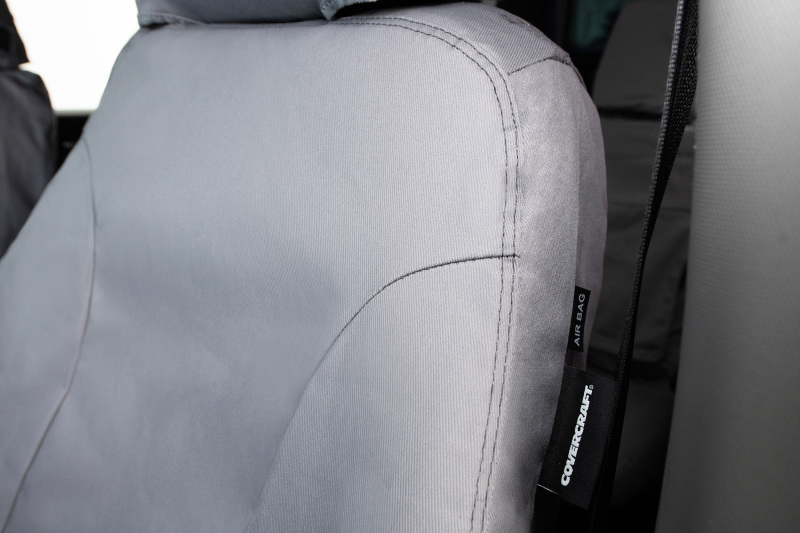 Covercraft 19-26 Mercedes-Benz Sprinter Polycotton SeatSaver Custom Front Row Seat Covers-Grey
