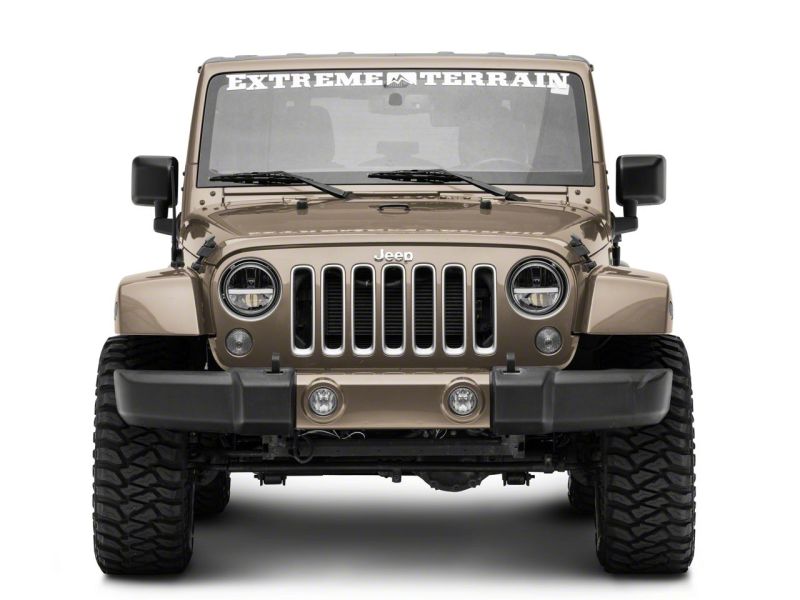 Raxiom 97-18 Jeep Wrangler TJ & JK Axial 7-In LED Headlights w/ DRL - Black Housing (Clear Lens) thumbnail 4