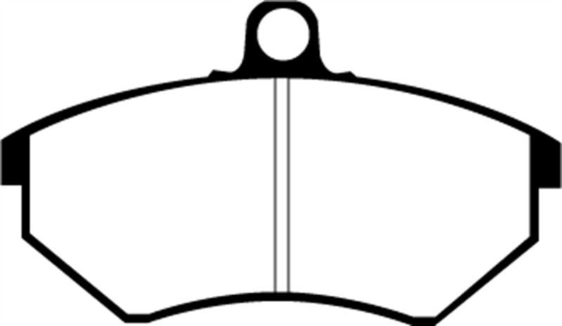EBC 94 Volkswagen Cabriolet 1.8 Redstuff Front Brake Pads thumbnail 7