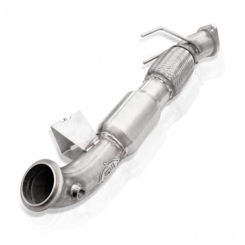 Stainless Works 2013-18 Ford Focus ST 3in High-Flow Cats Downpipe Factory Connection thumbnail 2