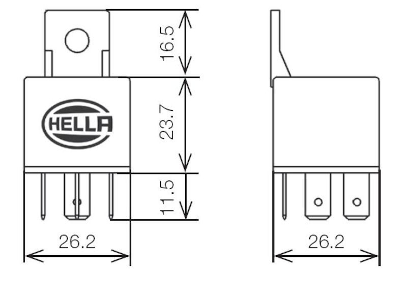 Hella Relay Mini Iso 5 Pole 24V Spdt Res Bkt thumbnail 9