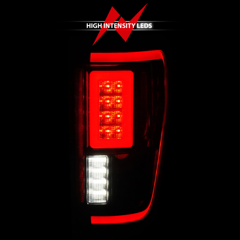 ANZO 21-23 Ford F-150 LED Taillights Seq. Signal w/BLIS Cover - Black Housing thumbnail 8
