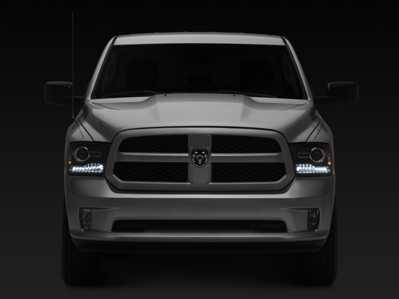 Raxiom 09-18 Dodge RAM 1500 LED Halo Headlights w/Switchback Turn Signals- Blk Housing (Clear Lens) thumbnail 2